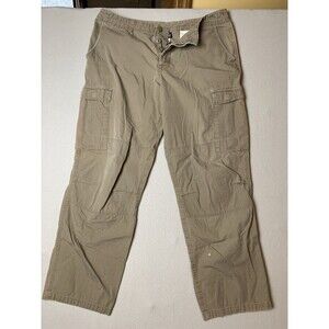 Patagonia Pants Mens Size 38 Beige Cargo Ripstop Outdoor Hiking Button Fly